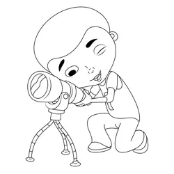 Henry And Aurora Free Coloring Page for Kids