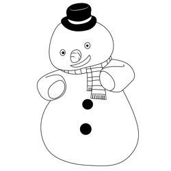 Smiling Chilly Free Coloring Page for Kids