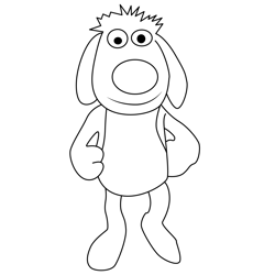 Bob Dog Donkey Hodie Free Coloring Page for Kids