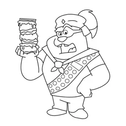 Bully Beagle Free Coloring Page for Kids