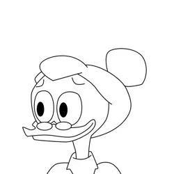 Downy McDuck Free Coloring Page for Kids