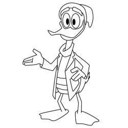 Fethry Duck Free Coloring Page for Kids