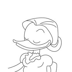 Hortense McDuck Free Coloring Page for Kids
