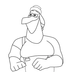 Mann Free Coloring Page for Kids