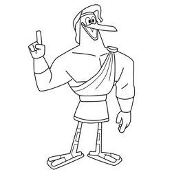 Storkules Free Coloring Page for Kids