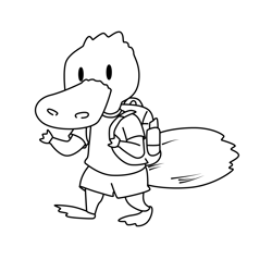 Miro Elinor Wonders Why Free Coloring Page for Kids