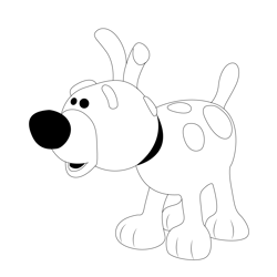 The Jollop Dog Free Coloring Page for Kids
