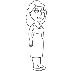Bonnie Swanson Family Guy Free Coloring Page for Kids