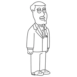 Carter Pewterschmidt Family Guy Free Coloring Page for Kids