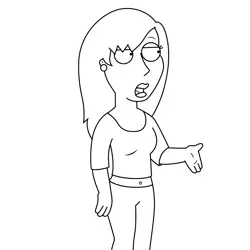 Connie D_amico Family Guy Free Coloring Page for Kids