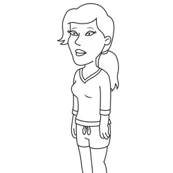Heather Griffin Family Guy Free Coloring Page for Kids