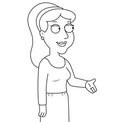Miss Tammy Family Guy Free Coloring Page for Kids