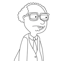 Mort Goldman Family Guy Free Coloring Page for Kids