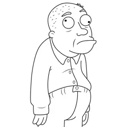 Opie Family Guy Free Coloring Page for Kids