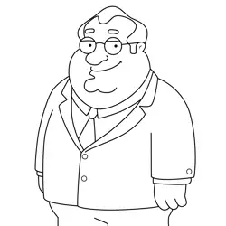 Principal Shepherd Family Guy Free Coloring Page for Kids