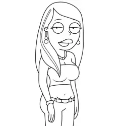 Roberta Tubbs Family Guy Free Coloring Page for Kids