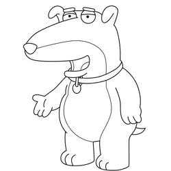Vincent Santiago Griffin Family Guy Free Coloring Page for Kids