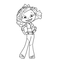 Helena Fantasy Patrol Free Coloring Page for Kids
