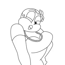 Bessie Redbreast Free Coloring Page for Kids
