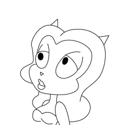 Candy Kitty 1 Free Coloring Page for Kids