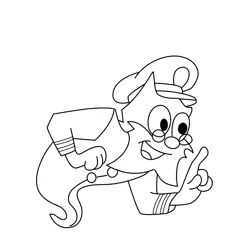 Captain Felix Free Coloring Page for Kids