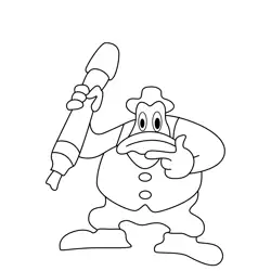 Fats Holler Free Coloring Page for Kids