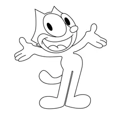 Felix  1 Free Coloring Page for Kids