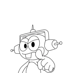 Martin the Martian 1 Free Coloring Page for Kids