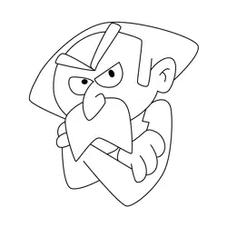The Professor 2 Free Coloring Page for Kids