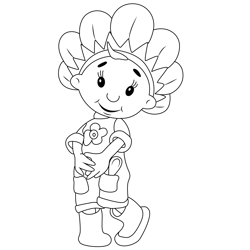 Cute Fifi Free Coloring Page for Kids