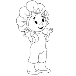 Fifi Smiling Free Coloring Page for Kids