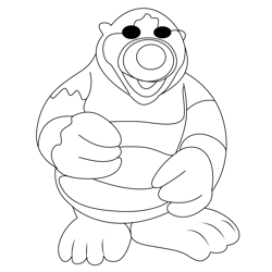 The Roly Mo Free Coloring Page for Kids