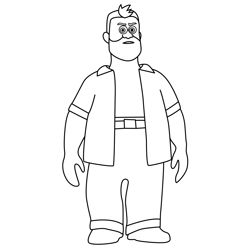 Louie Lam Firebuds Free Coloring Page for Kids