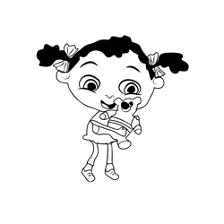 Franny's Feet 1 Free Coloring Page for Kids