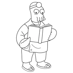 Dr. John A. Zoidberg 2 Free Coloring Page for Kids