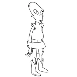Kif Kroker Free Coloring Page for Kids