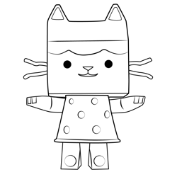 Baby Box Gabby's Dollhouse Free Coloring Page for Kids