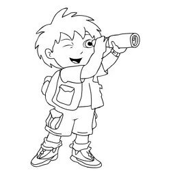 Go Diego Go 2 Free Coloring Page for Kids