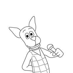 Checkered Wag Free Coloring Page for Kids