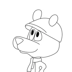 Frogtographer Free Coloring Page for Kids