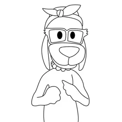 Grandma Marge Barker Free Coloring Page for Kids