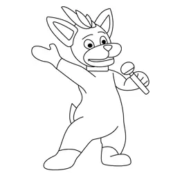 Kelly Korgi Free Coloring Page for Kids