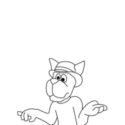 Onlooker Dog Free Coloring Page for Kids