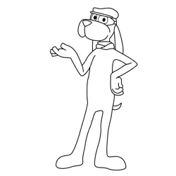 Paw Barker 1 Free Coloring Page for Kids