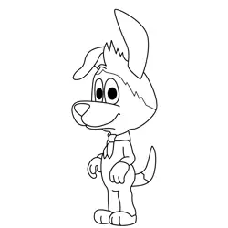 Scooch Pooch 1 Free Coloring Page for Kids
