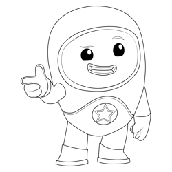 Kyan Go Jetters Free Coloring Page for Kids