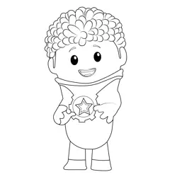 Lars Uniform without the hood Go Jetters Free Coloring Page for Kids