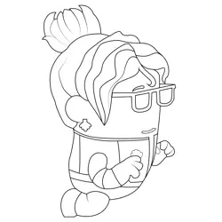 Professor Wave Go Jetters Free Coloring Page for Kids