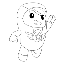 Xuli Flying Go Jetters Free Coloring Page for Kids