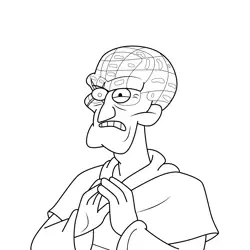 Blind Ivan Gravity Falls Free Coloring Page for Kids